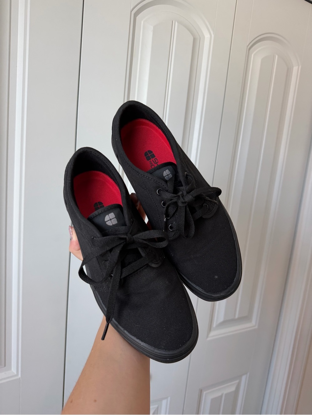 Shoes for Crews black non-slip low profile sneaker